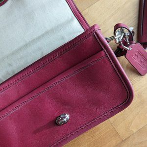 Coach Crossbody Burgundy Penny Purse